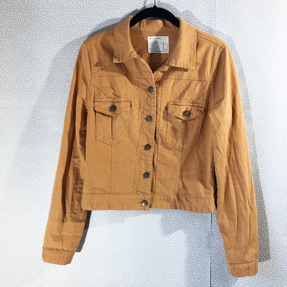 Forever 21 Jackets & Blazers - Life In Progress Forever 21 Mustard Jean Jacket M